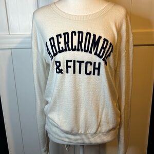 Abercrombie & Fitch blue/white sweater